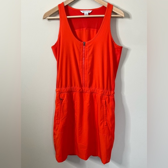 Athleta Expedition Dress Bright Orange Size 4 - Picture 1 of 10